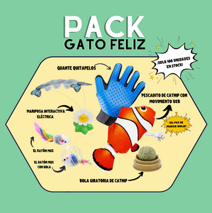 Pack Gato Feliz (solo 100 unidades en stock!)