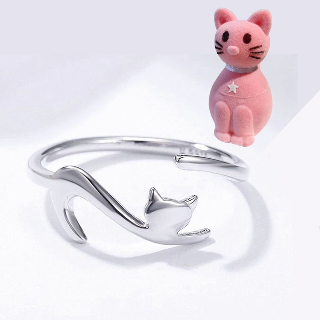 Anillo gatuno  - Plata 925